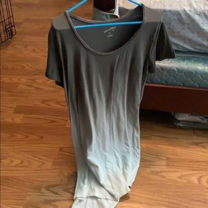 Green ombré T-shirt dress